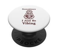 Sometimes I Just Be Vibing Scimmia Divertente Retro Meme Vintage PopSockets PopGrip Adesivo
