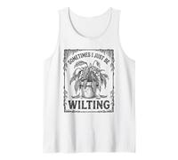 Sometimes I Just Be Wilting Divertente Drammatica Pianta di Giglio della Pace Canotta