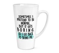 Sometimes I Pretend To Be Normale 483ml Grande Latte Tazza Sarcasm Birthday Joke