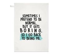 Sometimes I Pretend To Be Normale Tè Telo Sarcastica Compleanno Introvert Funny