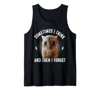 Sometimes I Think And Then I Forget Funny Cat Meme Uomini Donne Canotta