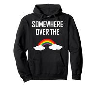 Somewhere Over The Rainbow T-Shirt Tee Offerta Limitata Felpa con Cappuccio