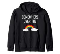 Somewhere Over The Rainbow T-Shirt Tee Offerta Limitata Felpa con Cappuccio