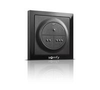 Somfy 1871131 - Radiocomando da parete io | Per comandare il motore e/o l'illuminazione di un garage o di un cancello, nero