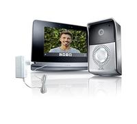 Somfy 2401446 Kit Videocitofono con schermo touch, Nero/Grigio metallizzato, 7 pollici
