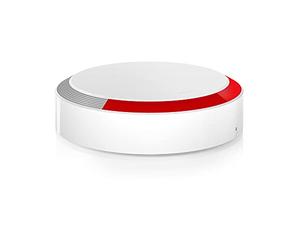Somfy 2401491 Sirena Esterna Wireless, con Allarme Antifurto da 112 Db e Lampeggiante, Bianco