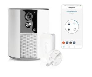 Somfy One + I Sistema di Sicurezza Connesso All-in-One con Allarme, Videocamera e Rilevatore di Movimento Integrati, Bianco, 2401493
