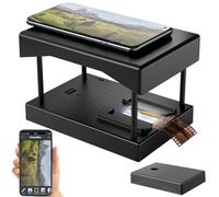 Somikon convertitore: scanner di diapositive portatile, per diapositive e pellicole negative da 35 mm, pieghevole, illuminazione a LED (scanner dia mobile, diascanner per smartphone, scansione)