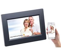 Somikon Cornice Digitale WiFi DF-600.WiFi con Touchscreen IPS da 7 Pollici, 8 GB, Frameo