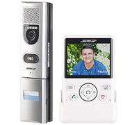Somikon Intercom - porta telecamera: Sistema di interfono wireless per porte, Video trasmissione, Funzione di apertura porta (Citofono Con telecamera, senza fili Citofono)