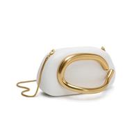 SOMKB Borsa a tracolla in metallo Borsa a tracolla in pelle PU Borsa a tracolla di lusso di marca borse da donna borsa da sera femminile rosso, bianco, Taglia unica