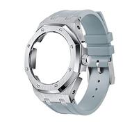 SOMKB Cassa molle del metallo della cinghia del silicone per il corredo di modifica del mod di GA2110SU-3A, Misura unica, Agata