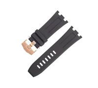 SOMKB Per AP Cinturino Per Audemars E Piguet Cintura 15710/15703 Non Qucik Rilascio 28mm Natura Fluoro Morbido FKM Cinturino In Gomma Accessori Cinturino, 28MM, Agata
