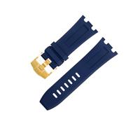 SOMKB Per AP Cinturino Per Audemars E Piguet Cintura 15710/15703 Non Qucik Rilascio 28mm Natura Fluoro Morbido FKM Cinturino In Gomma Accessori Cinturino, 28MM, Agata