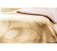 SOMMA ALAMBRA MORBIDISSIMA COPERTA 100% PURA LANA VERGINE PER LETTO MATRIMONIALE DIMENSIONE 230X270CM (MATRIMONIALE, NATURALE)