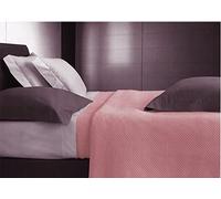Somma Copriletto in Piquet di Puro Cotone Piazza E Mezza Articolo Origami VAR. 01 Cipria - escluso Cuscini e Accessori