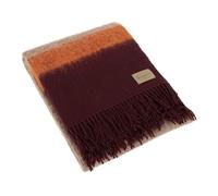 Somma Plaid Cosmo Lana e Alpaca 130x180 Bordeaux con Frange