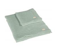 SOMMA Set 1+1 Nido d'Ape Memoria Asciugamano e ospite Linea Cotone BIO Brina