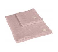 SOMMA Set 1+1 Nido d'Ape Memoria Asciugamano e ospite Linea Cotone BIO Petalo