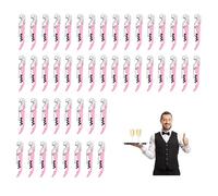 Sommelier Professionale 3 in 1 Cavatappi, Apribottiglie Vino e Lama Corta Capsule - Cavatappi a Leva in Acciaio Inox (48, Rosa)