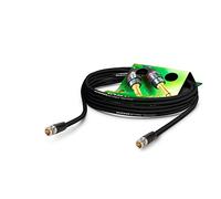 Sommer Cable - Cavo Patch video 6G-SDI/4K, SC-Vector 0,8/3,7, BNC/BNC NBNC75BLP9X NEUTRIK, nero