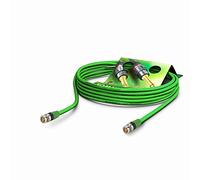 Sommer Cable - Cavo Patch video 6G-SDI/4K, SC-Vector 0,8/3,7, BNC/BNC NBNC75BLP9X NEUTRIK, verde