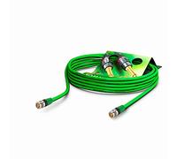 Sommer Cable - Cavo Patch video 6G-SDI/4K, SC-Vector 0,8/3,7, BNC/BNC NBNC75BLP9X NEUTRIK, verde
