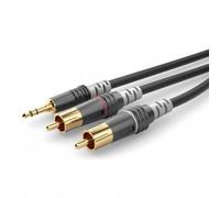 Sommer Cable HBA-3SC2-0600 Jack / RCA Audio Cavo [2x Spina RCA - 1x Spina jack