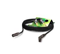 Sommer Cable Microfono Stage 22 Highflex dotato di XLR 3 punti maschio Neutrik NC3MXX-BAG/XLR 3 punti femmina angolato Neutrik NC3FRX-BAG, nero, Made in Germany by Sommer Cable (2,5m)