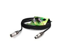 Sommer cavo microfono The Source MKII Highflex dotata XLR 3 punti maschio NEUTRIK nc3mxx/XLR 3 punti femmina Neutrik nc3fxx, consegnato con fascetta, Nero 5m Nero