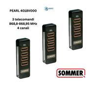 SOMMER PEARL 4018V000 Telecomando 4CH FM 868,95/868,8 MHZ SOMLOQ2 | KIT 3 pz