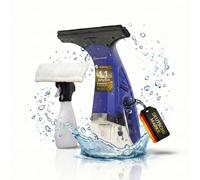 Sommertal Set di aspirapolvere per finestre, pulitore elettrico per finestre, con batteria da 1600 Pa, serbatoio da 250 ml, con flacone spray e cuscinetto in microfibra, pulitore per finestre senza