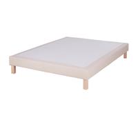 Sommier in tessuto di poliestere beige intrecciato 140x190 cm
