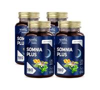 Somnia Plus - Integratore Sonno con Melatonina, Passiflora, Escolzia, Melissa e Vitamina B6 - Addormentamento Rapido e Sonno di Qualità - Maxi Formato 720 Compresse