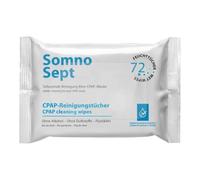 SomnoSept CPAP salviette per la pulizia - 72 pezzi - Pulizia rapida della maschera CPAP - per una buona seduta in maschera - panni morbidi in 100% viscosa - inodore - dermatologicamente testati