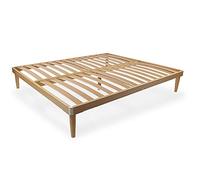Somnus SANA Rete Singola 140x185 h 42 cm Una Piazza in legno di faggio 14 doghe ITALIANA