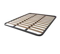 SomnusSana - Rete in Ferro Senza Piedi e Doghe in Legno cm 150x190 H4 una piazza misura personalizzata