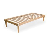 SomnusSana Rete Singola 110x200 h 42 cm Una Piazza in legno di faggio 14 doghe ITALIANA