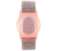 Somoke Braccialetto per bambini compatibile con, custodia protettiva per Air Tag GPS Tracker Holder Nylon Bracciale D, rosa