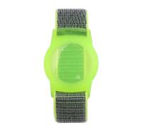 Somoke Braccialetto per bambini compatibile con, custodia protettiva per Air Tag GPS Tracker Holder Nylon Bracciale E, Verde
