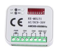 Somoke Universale RX Multi Frequenza 300-868MHz Ricevitore 2CH 12V 24V Modulo Relè Garage Porta Telecomando 433.92MHz 868MHz