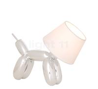 Sompex Doggy Lampada da tavolo, bianco/cromo