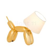 Sompex Doggy Lampada da tavolo, bianco/dorato