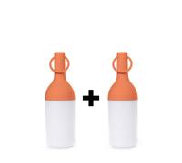 Sompex ELO Baby Lampada Ricaricabile Luce da Esterno Arancione 2Pz