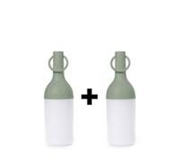 Sompex ELO Baby Lampada Ricaricabile Luce da Esterno Verde Oliva2Pz