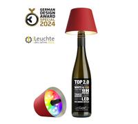 Sompex Top 2.0 Lampada per Bottiglie a Batteria RGBW Rosso