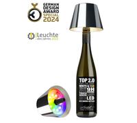 Sompex Top 2.0, lampada per bottiglie ricaricabile cromato [EEK: Sompex Top 2.0, lampada per bottiglie ricaricabile cromato]