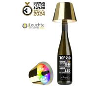 Sompex Top 2.0, lampada per bottiglie ricaricabile oro [EEK: Sompex Top 2.0, lampada per bottiglie ricaricabile oro]
