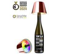 Sompex Top 2.0, lampada per bottiglie ricaricabile oro rosa [EEK: Sompex Top 2.0, lampada per bottiglie ricaricabile oro rosa]