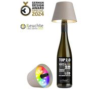 Sompex Top 2.0, lampada per bottiglie ricaricabile sabbia